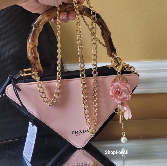 - Prada Purse Triangle Pouch Crossbody - Picture 9 of 12